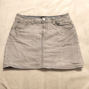 Morgan Striped Denim Skirt
